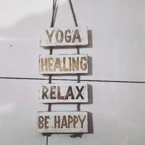 Wall Decor " Yoga, Healing, Relax Be Happy