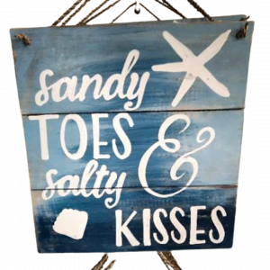 Décoration murale "Sandy Toes Salty Kisses"