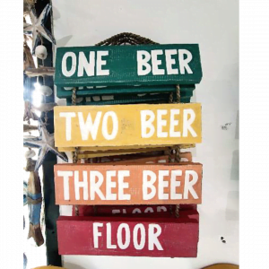 Wall Decor "One Beer, Two Beer, Three Beer, Floor"