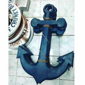 Wooden Anchor Decoration