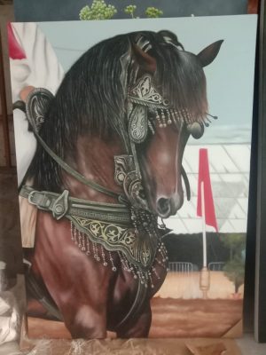 Horse wiht Etnic Tribal