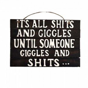 Wall Decor " It's All Shits And Giggles.."