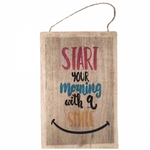 Wall Decor " Start Your Morning With a Smile "