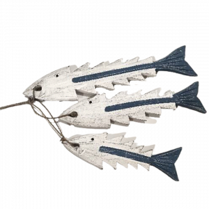 A set Of 3 Wooden Fish