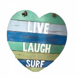 Décoration murale " Live Laugh Surf"