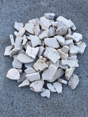 Sinar batu alam Flate white stone