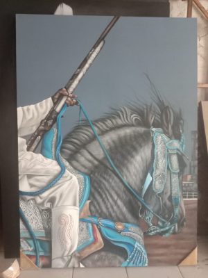 Partisan With horse Paint art