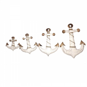 A Set Of 4 Anchor Decoration