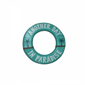 Beach Decor Life Ring,Tiki Bar Hut"Another Day In Paradise"
