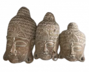 Budha Mask Decoration Set - Ensemble de décoration de masque de Budha
