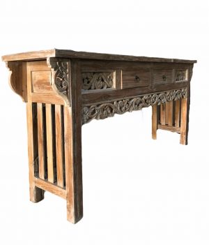Large Wooden Console Table