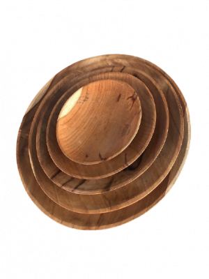 Assiette ovale en bois
