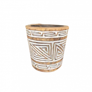 Palm Carved mug - Grand Mug sculpté en Palmier