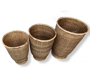 Set of 3 round baskets - Ensemble de 3 paniers ronds