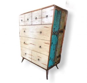 Armoire en bois Design 8 tiroirs