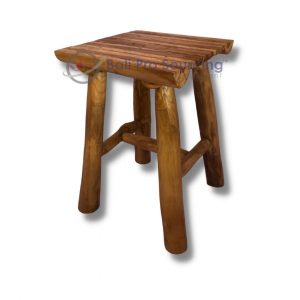 Wooden Stool Square 4 Legs