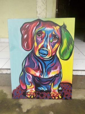 Art de peinture de chiot