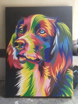 Art de peinture de chien