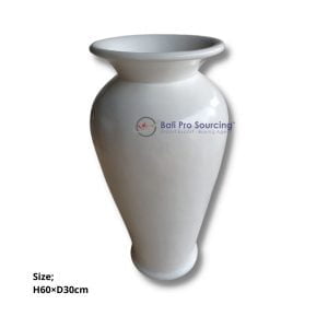 White Vas Lombok Pot