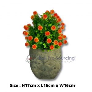 Vase à fleurs tête de Bouddha STB0005
