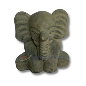 Sitting Baby Elephant Statue Bali STA0163