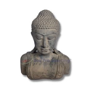 Grey Buddha Head Statue Bali STA0094