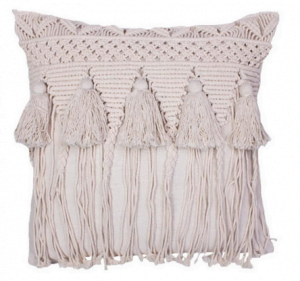 Losa Macrame Pillow Cover with Tassel
