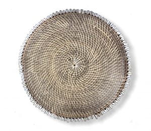 Rattan Placemat With Sea Shells