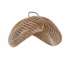 Lampe en rotin naturel Udang