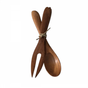 A Set Of Wooden Spoon And Fork