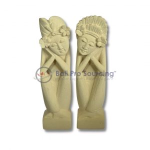 A Set Of 2 Balinese Married Statue