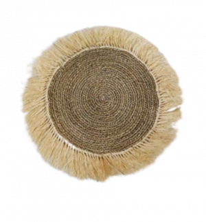 Seagrass Placemat With Light Brown Fringe