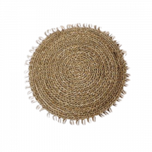 Seagrass Placemat With Sea Shells