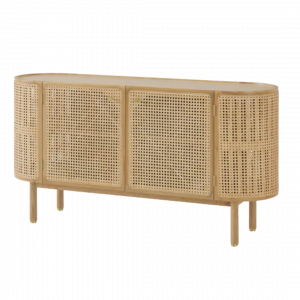 Round Rattan Cabinet