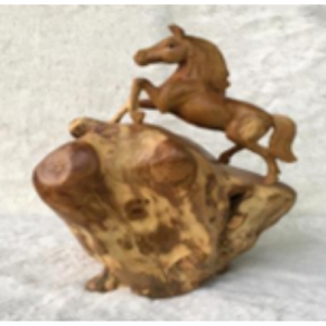 Take Root Single Horse Carving Arround