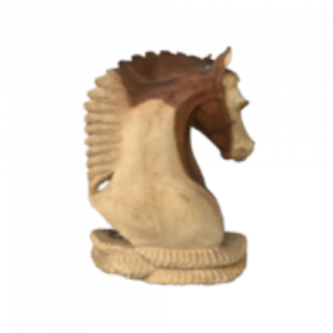 Wooden Carving Horse's Head