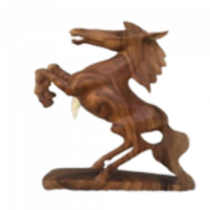 Wooden Standing Horse With Mat