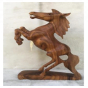 Wooden Standing Horse With Mat 2