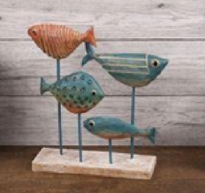 Wooden Fish Decoration