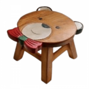 Bear Wooden Chair Decoration