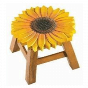 Sun Flower Wooden Chair Decoration