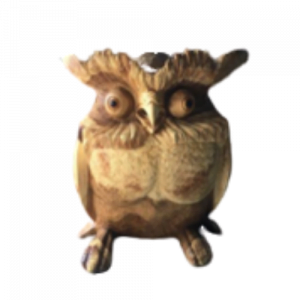 Wooden Fat Owl