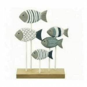 Wooden Fish Decoration 2