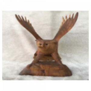 Wooden Flying owl 3