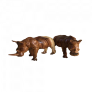 Wooden Rhino