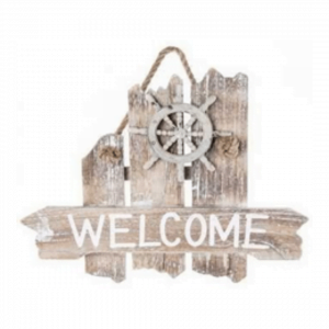 Wooden Sign ''WELCOME''
