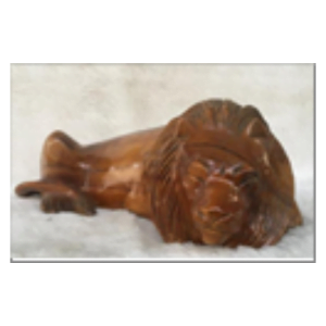 Wooden Sleeping Lion 2