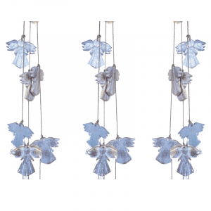 Hanging Wooden Angel (5 pcs) 3