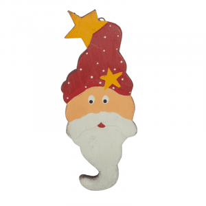 Hanging Wooden Santa Claus