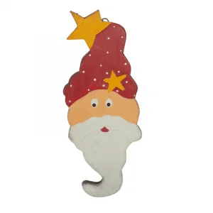 Hanging Wooden Santa Claus